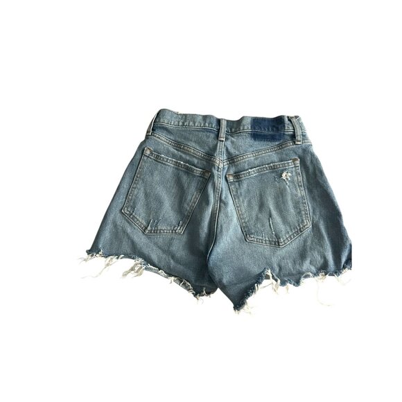 ABERCROMIE & FITCH High Rise The Mom Denim Shorts Size 26 / US 2 - Picture 3 of 6